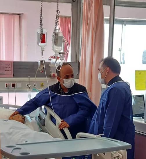 عيادت سرپرست فدراسيون از پيشكسوت و معلم با سابقه فوتبال