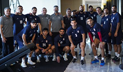 تمرین ریکاوری ملی‌پوشان پس از بازی با اندونزی
