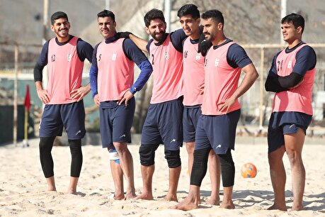 تصاویر آخرین تمرین ساحلی بازان