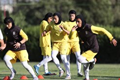ادامه تمرینات تیم ملی فوتبال بانوان در ورزشگاه کارگران