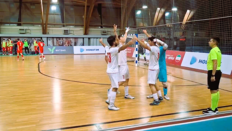 برشی کوتاه از برتری تیم ملی فوتسال جوانان ایران برابر روسیه