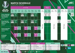 زمان بازی های تیم امید در جام ملت ها مشخص شد