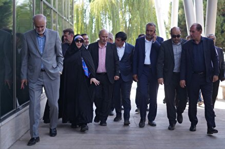 گزارش تصویری بازدید اعضای کمیسیون عمران و رئیس فراکسیون ورزش مجلس از مرکز ملی