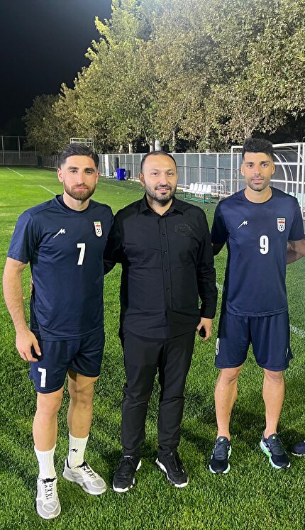 حضور عضو هیات رئیسه در تمرین تیم ملی