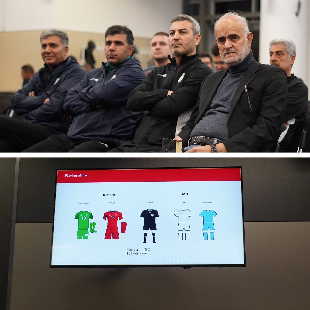 ایران با پیراهن سفید برابر روسیه قرمزپوش ایران با پیراهن سفید برابر روسیه قرمزپوش
