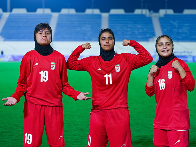 گزارش تصویری بازی تیم ملی فوتبال دختران نوجوان ایران برابر عربستان