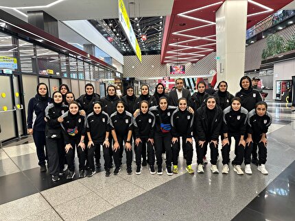 کاروان تیم ملی فوتسال بانوان وارد شهر تولا شد