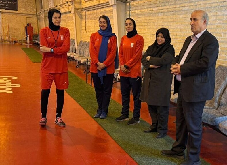 حضور رئیس فدراسیون در تمرین تیم ملی فوتسال نوجوانان بانوان