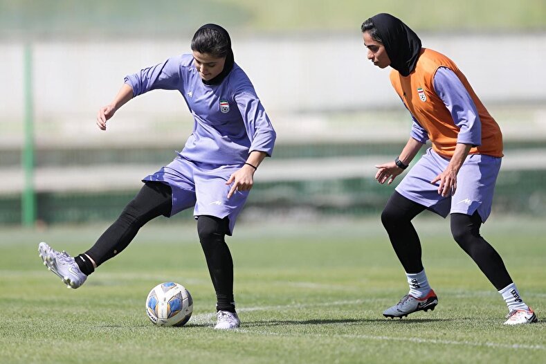 گزارش تصویری از تمرینات تیم ملی فوتبال بانوان