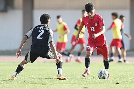 تصاویری از دیداری تیم ملی نوجوانان با جوانان پیکان