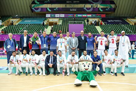 گزارش تصویری از اهدای مدال طلای بازی های همبستگی کشورهای اسلامی به ملی پوشان فوتسال ایران