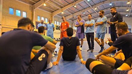 تمرین با نشاط ملی‌پوشان فوتسال در مرکز ملی