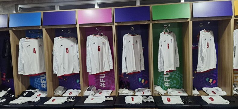 تصاویری از رختکن تیم ملی فوتسال بانوان پیش از دیدار برابر پاناما