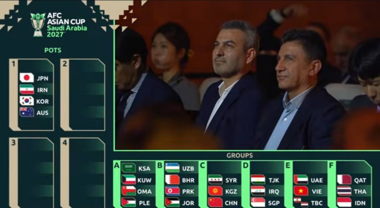 ایران با سوریه، قرقیزستان و چین هم‌گروه شد