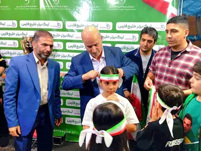 تصاویری از حضور رییس فدراسیون در موکب سازمان لیگ فوتبال