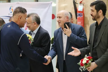 گزارش تصویری/ استقبال از ساحلی بازان با حضور رئیس فدراسیون
