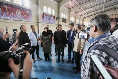 گزارش تصویری/ بازدید نمایندگان مجلس شورای اسلامی از کمپ تیم های ملی فوتبال