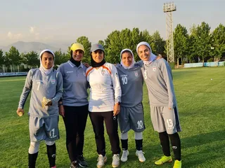 دیدار دوستانه تیم های ملی فوتبال بانوان بزرگسالان و زیر 20 سال 
