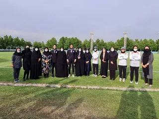 دیدار دوستانه تیم های ملی فوتبال بانوان بزرگسالان و زیر 20 سال 