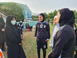دیدار دوستانه تیم های ملی فوتبال بانوان بزرگسالان و زیر 20 سال 