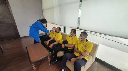 گزارش تصویری انجام تست پی سی آر از کادرفنی و ملی‌پوشان تیم ملی امید