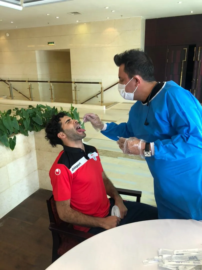 انجام تست کرونا از بازیکنان تیم ملی فوتسال بزرگسالان