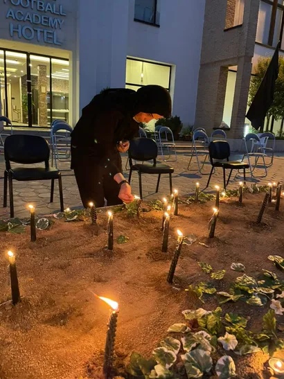 مراسم شام غریبان در اردوی تیم ملی بانوان برگزار شد