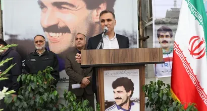 حضور سرپرست فدراسيون فوتبال در مراسم سالگرد سيروس قايقران