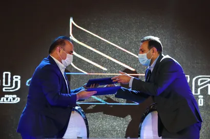 مراسم رونمایی از همراه پروازی تیم ملی فوتبال