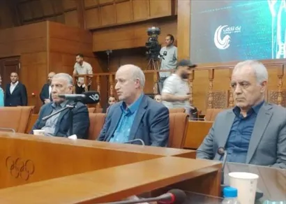 قرعه کشی لیگ یک با حضور تاج و بهاروند برگزار شد