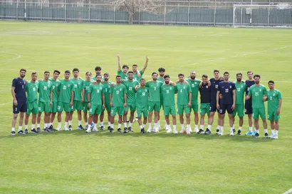 تمرین سبک تیم ملی ایران در روز بازی با امارات