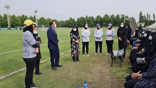 دیدار دوستانه تیم های ملی فوتبال بانوان بزرگسالان و زیر 20 سال 