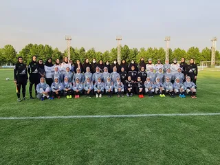 دیدار دوستانه تیم های ملی فوتبال بانوان بزرگسالان و زیر 20 سال 