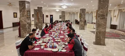 برگزاری ضیافت شام  ملی پوشان فوتسال در سفارت ایران - بلاروس