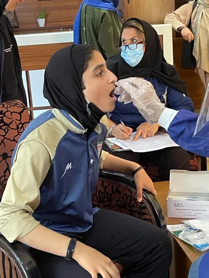 انجام تست PCR از اعضای تیم ملی فوتبال نوجوانان بانوان