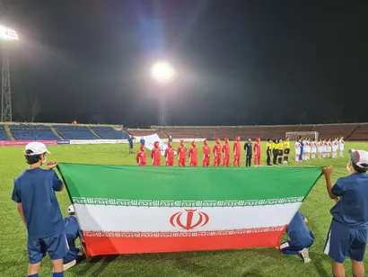 بازی نخست تیم فوتبال جوانان بانوان ایران مقابل تاجیکستان -تورنمنت کافا
