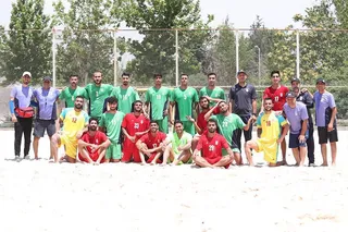 دست جمعی پایان تمرین